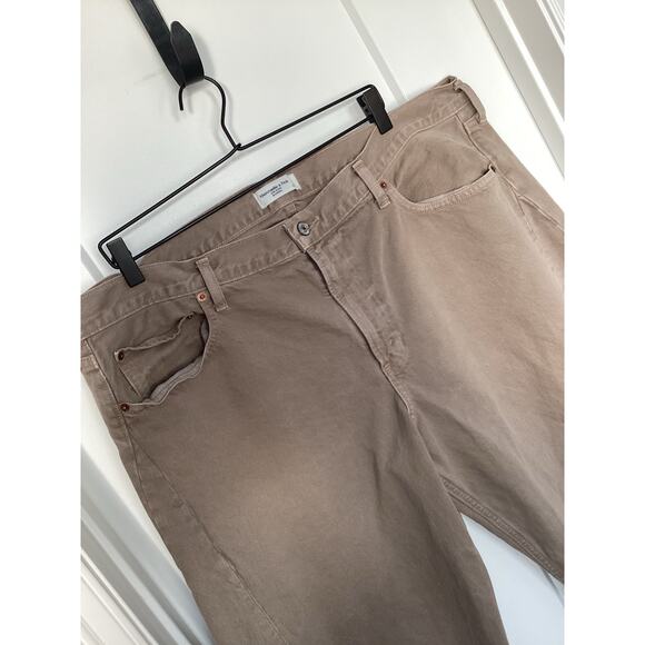 Abercrombie & Fitch Women's Pockets Mid Rise Barrel Jeans Brown Size 34 Short - Picture 4 of 11